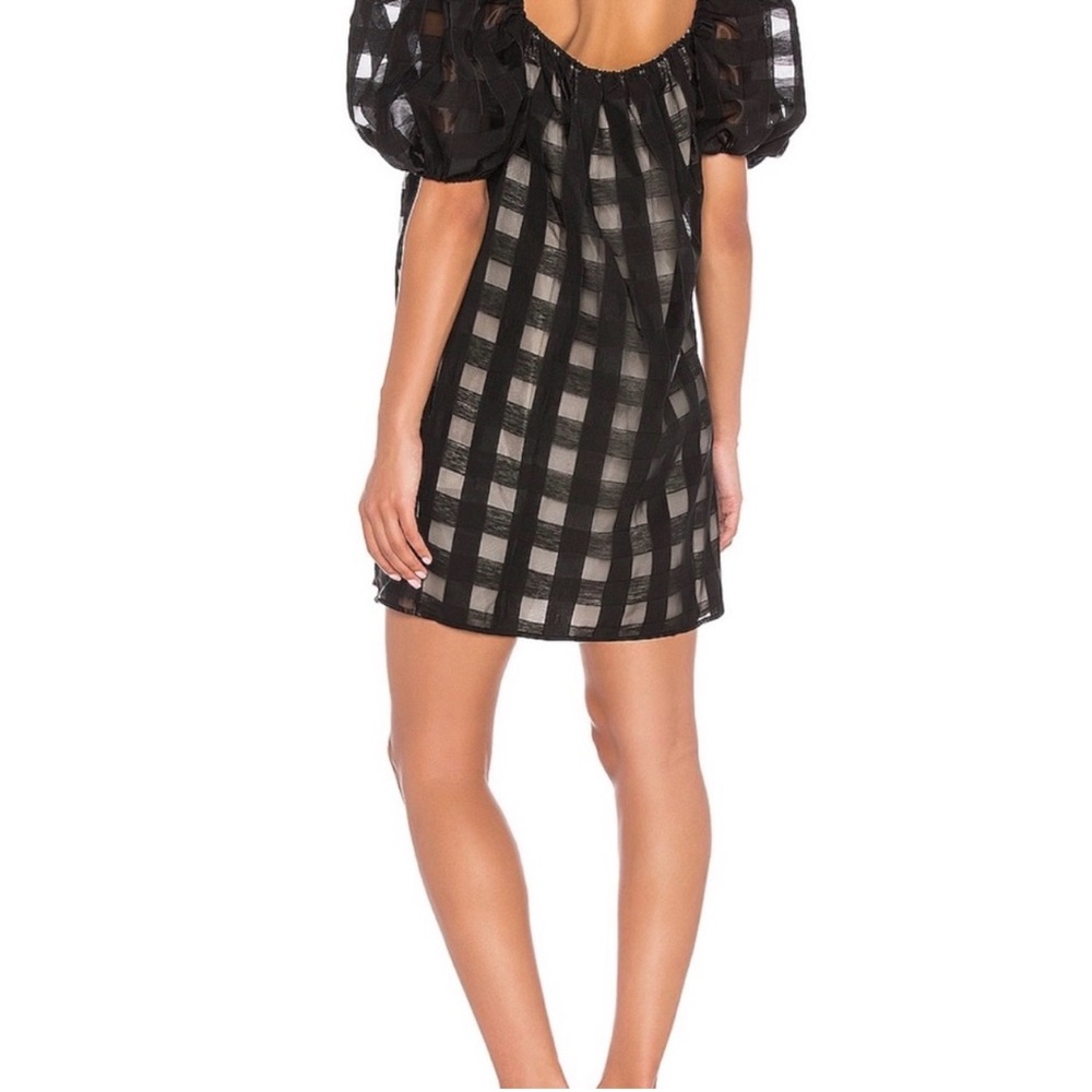 LPA Raquel mini dress black gingham - Picture 2 of 2